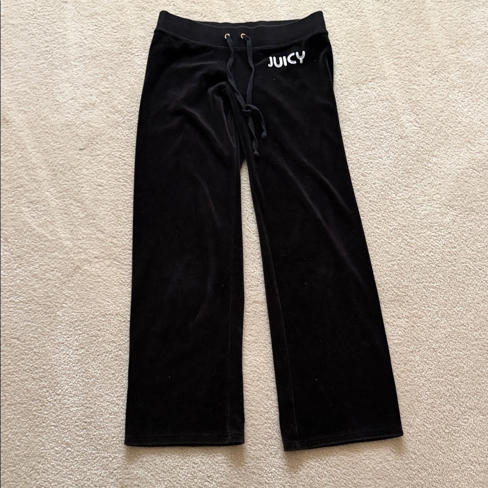 Juicy Couture Black Velour Lounge Pants